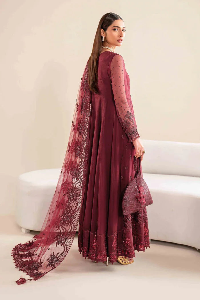 Baroque | Velvet Formals | CHIFFON UF-618 - Aqsa Fabrics