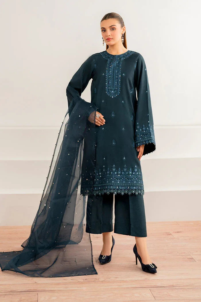 Baroque | Velvet Formals | SILK UF-696 - Aqsa Fabrics