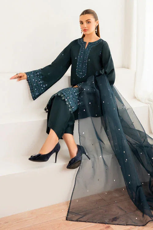 Baroque | Velvet Formals | SILK UF-696 - Aqsa Fabrics