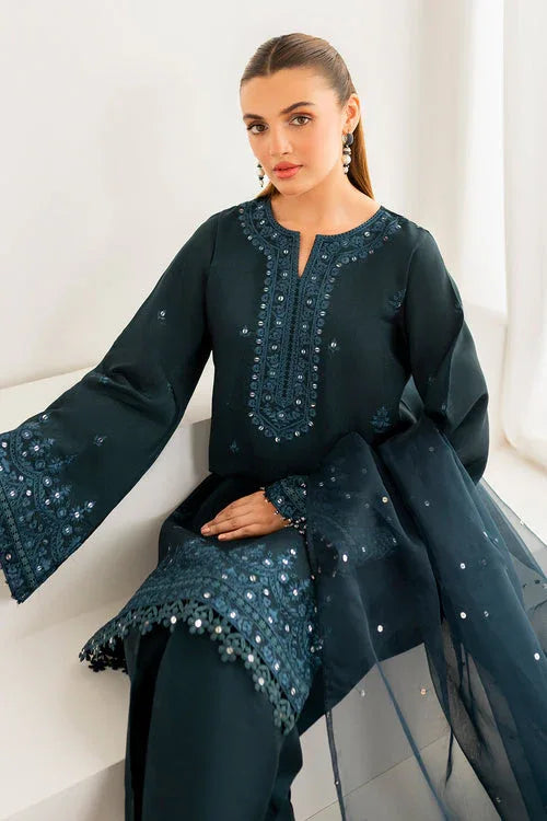 Baroque | Velvet Formals | SILK UF-696 - Aqsa Fabrics