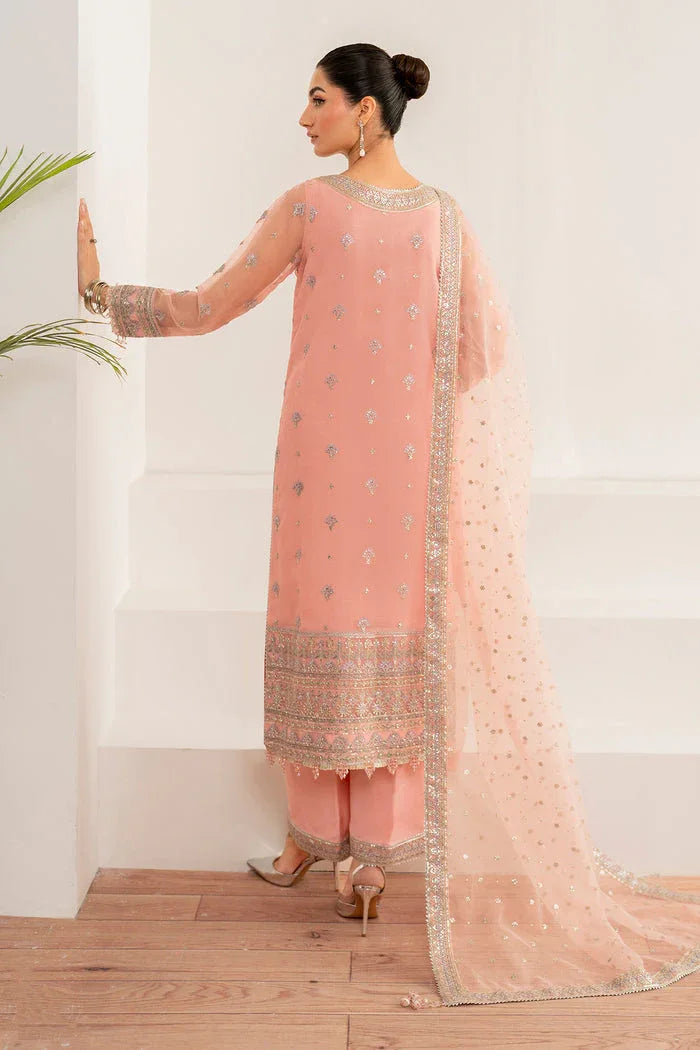 Baroque | Velvet Formals | CHIFFON UF-697 - Aqsa Fabrics