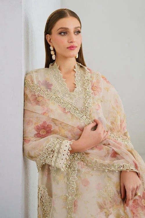 Baroque | Velvet Formals | ORGANZA UF-523 - Aqsa Fabrics