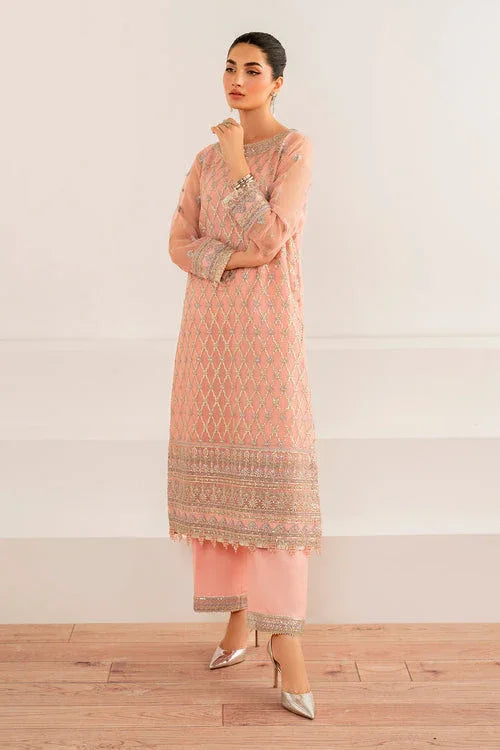 Baroque | Velvet Formals | CHIFFON UF-697 - Aqsa Fabrics