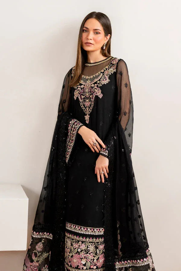 Baroque | Velvet Formals | CHIFFON UF-679 - Aqsa Fabrics