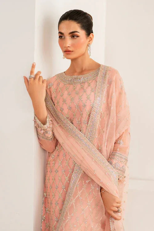 Baroque | Velvet Formals | CHIFFON UF-697 - Aqsa Fabrics