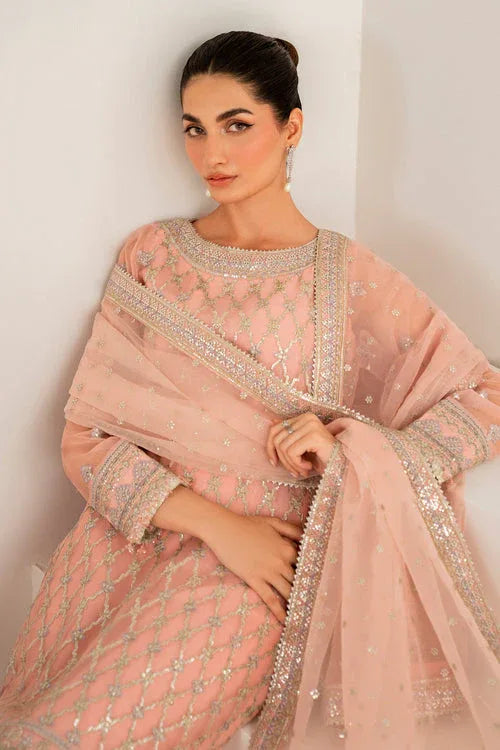 Baroque | Velvet Formals | CHIFFON UF-697 - Aqsa Fabrics