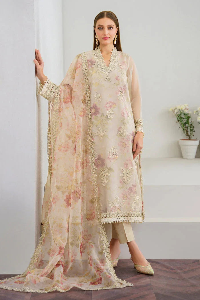 Baroque | Velvet Formals | ORGANZA UF-523 - Aqsa Fabrics