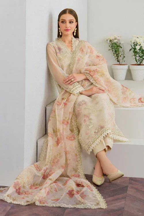 Baroque | Velvet Formals | ORGANZA UF-523 - Aqsa Fabrics