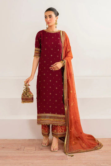 Baroque | Velvet Formals | CHIFFON UF-698 - Aqsa Fabrics