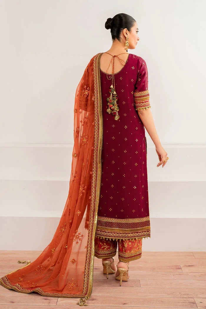 Baroque | Velvet Formals | CHIFFON UF-698 - Aqsa Fabrics