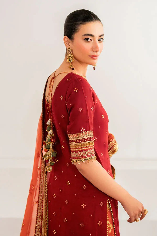 Baroque | Velvet Formals | CHIFFON UF-698 - Aqsa Fabrics