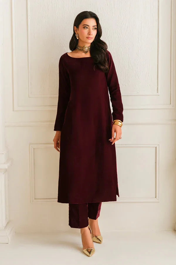 Baroque | Luxury Pret 24 | VELVET SUIT PR-1009 - Aqsa Fabrics