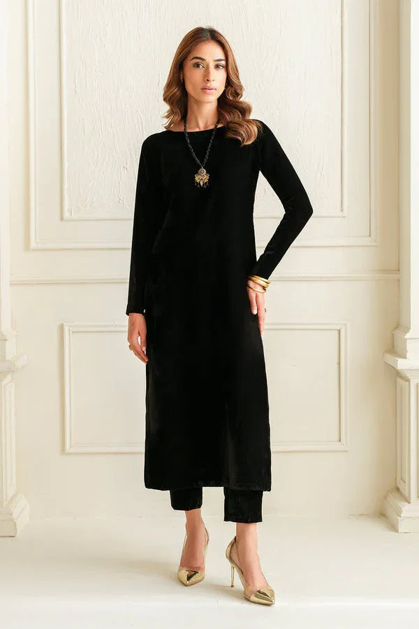 Baroque | Luxury Pret 24 | VELVET SUIT PR-1010 - Aqsa Fabrics