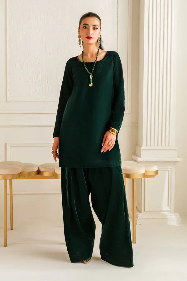 Baroque | Luxury Pret 24 | VELVET SUIT PR-1011 - Aqsa Fabrics