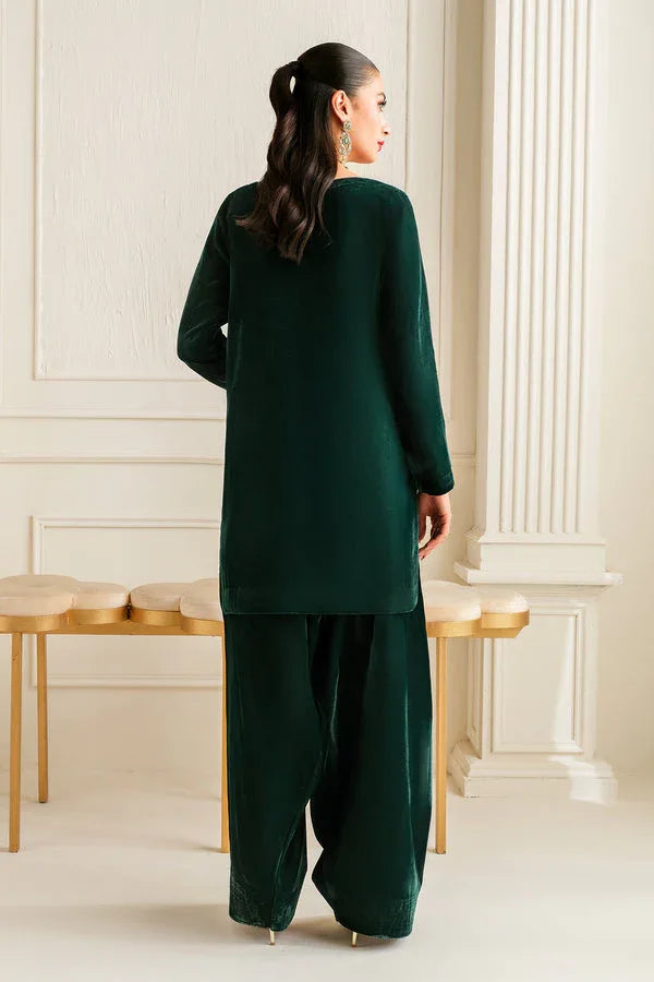 Baroque | Luxury Pret 24 | VELVET SUIT PR-1011 - Aqsa Fabrics