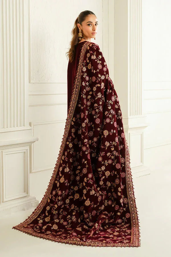 Baroque | Luxury Pret 24 | VELVET SUIT PR-1013 - Aqsa Fabrics