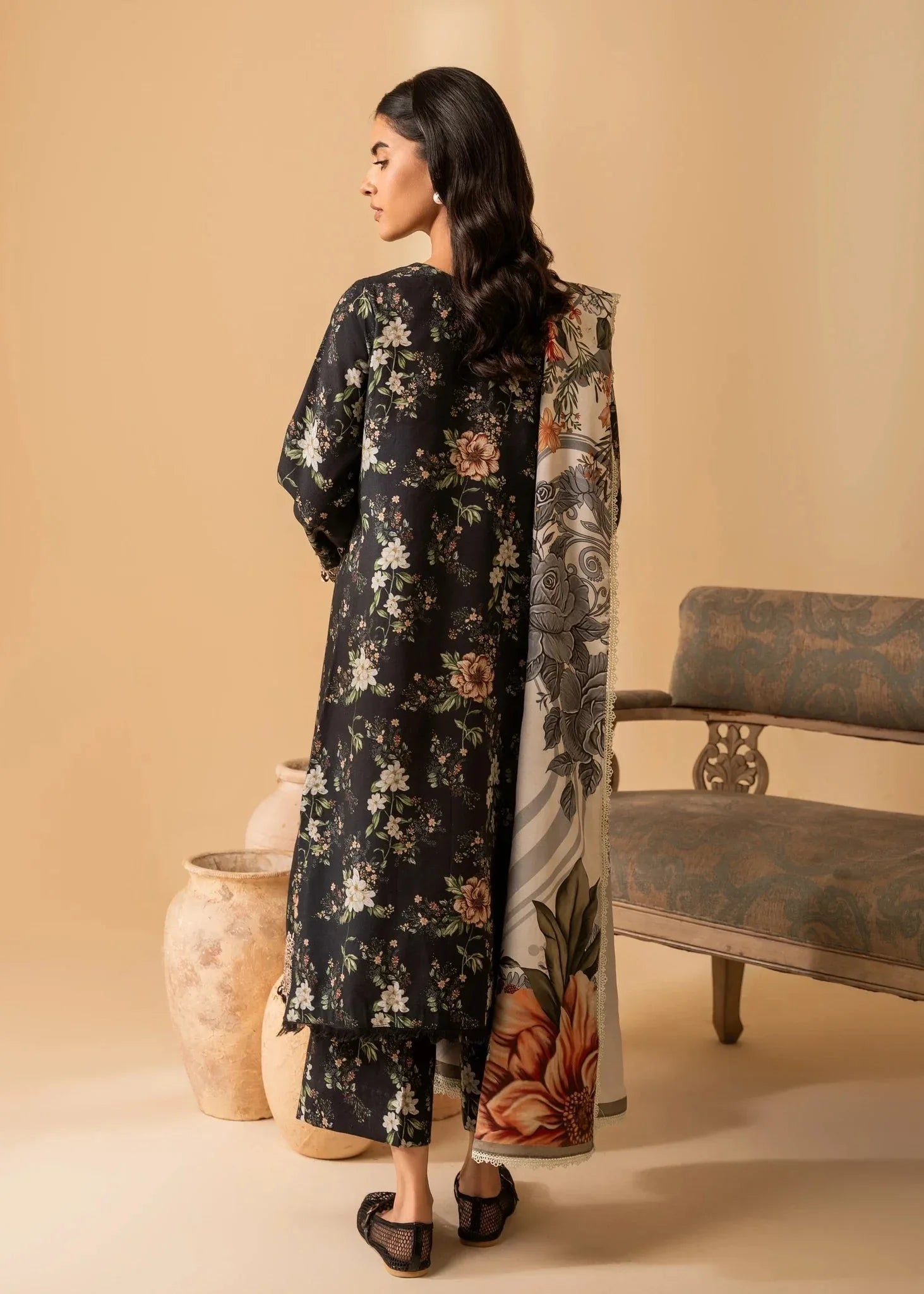Nureh | Shades of Winter | ELARA (AZ-01) - Aqsa Fabrics