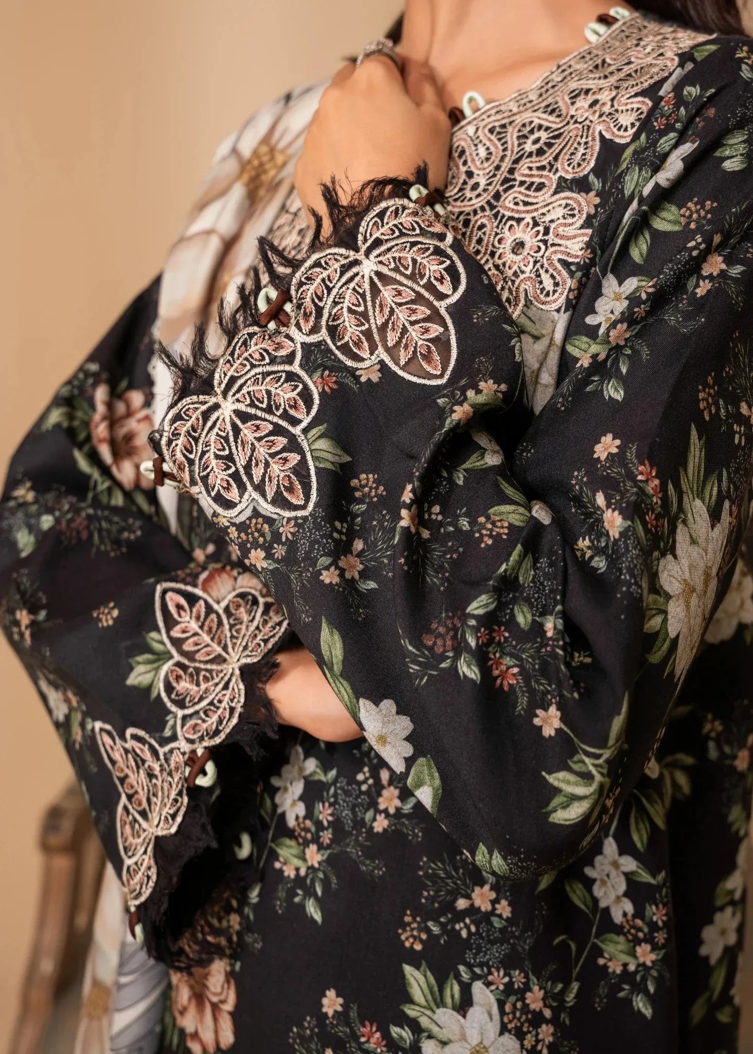 Nureh | Shades of Winter | ELARA (AZ-01) - Aqsa Fabrics