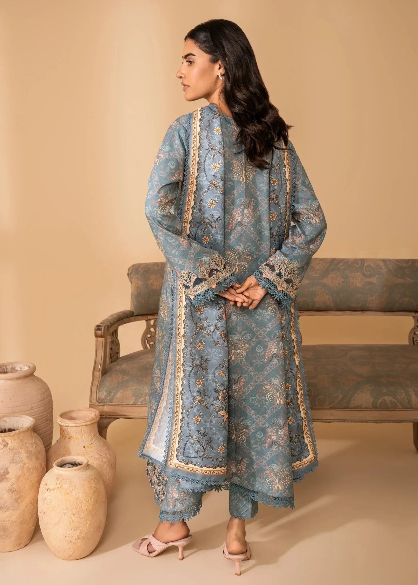 Nureh | Shades of Winter | SERENA (AZ-05) - Aqsa Fabrics