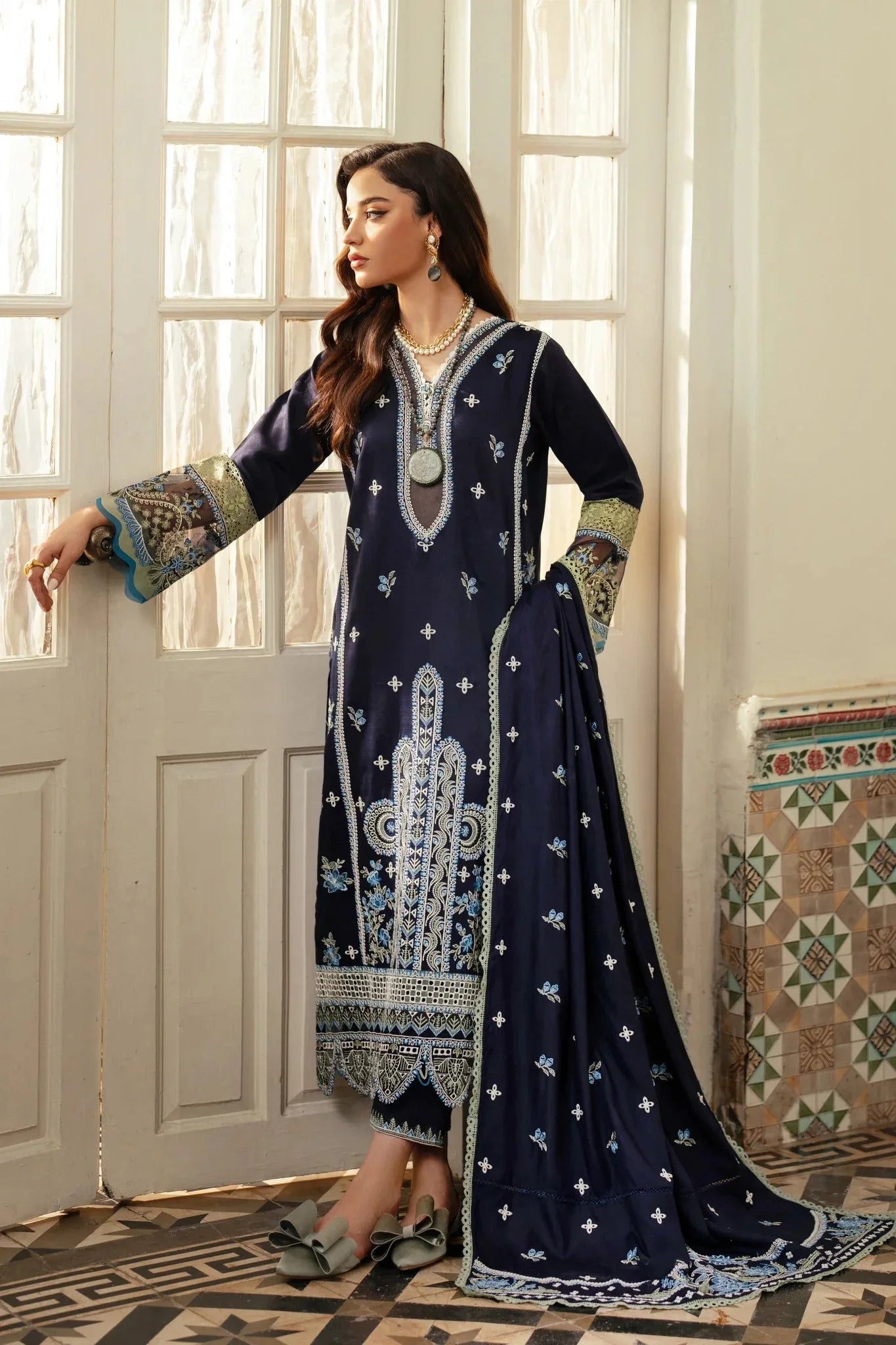 Aabyaan | Miraal Signature Embroidered Viscose | SIRAN (AV-03) - Aqsa Fabrics