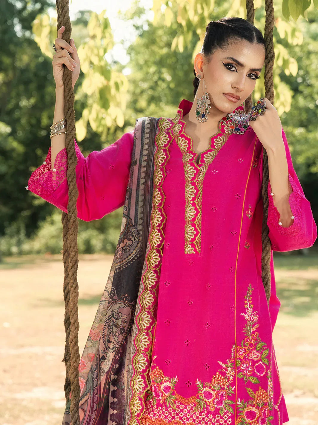 Hemstitch | The Garden Lawn | Blush Petal - Aqsa Fabrics