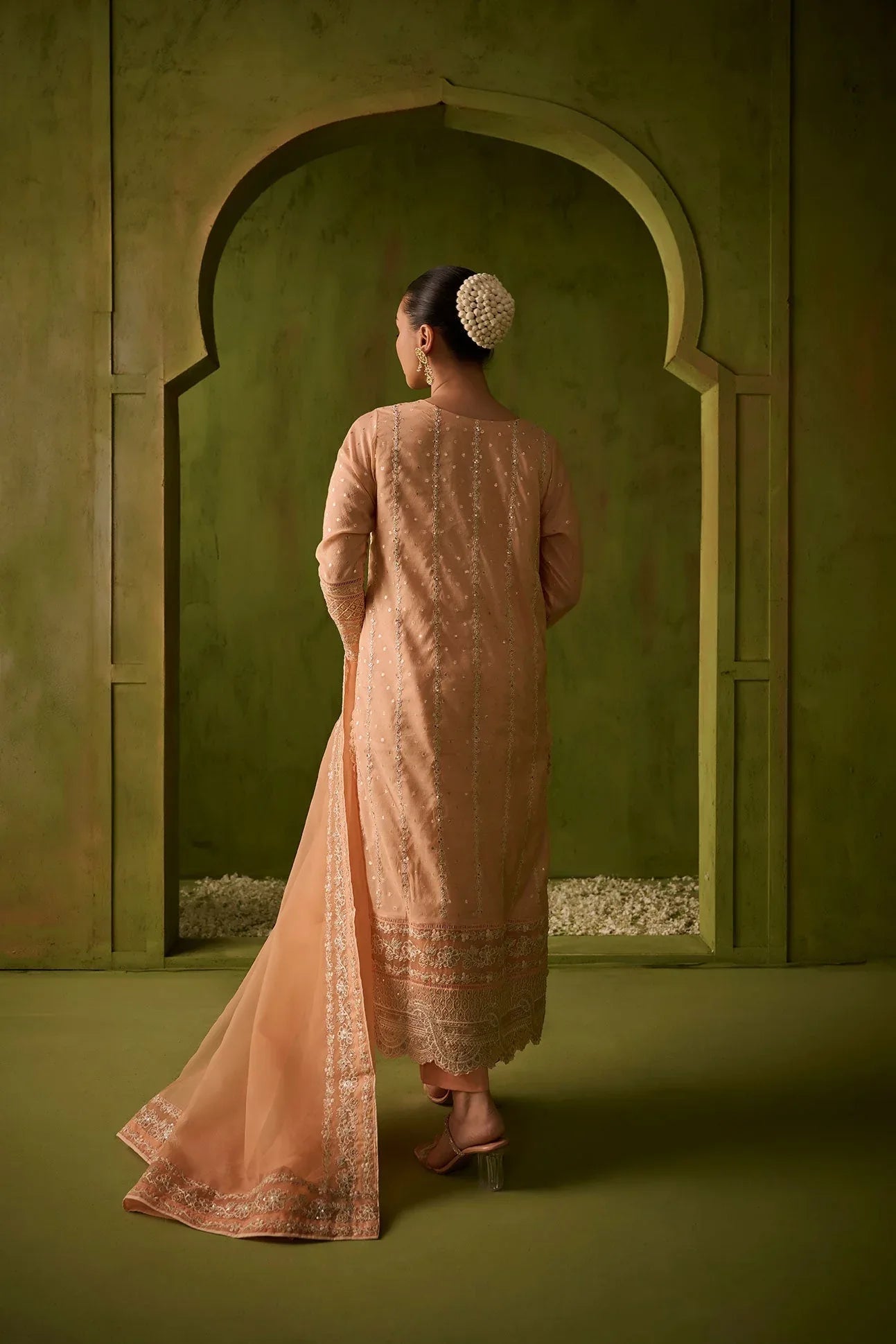 Dhanak | Festive Formals | SS24DU-3199 L-PINK 3Pcs - Aqsa Fabrics