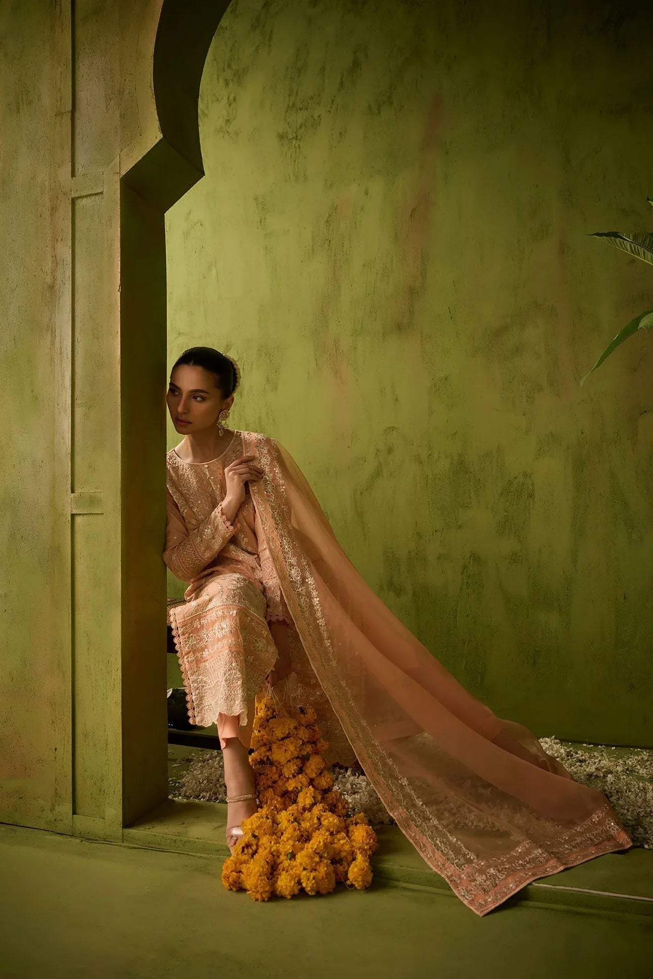 Dhanak | Festive Formals | SS24DU-3199 L-PINK 3Pcs - Aqsa Fabrics