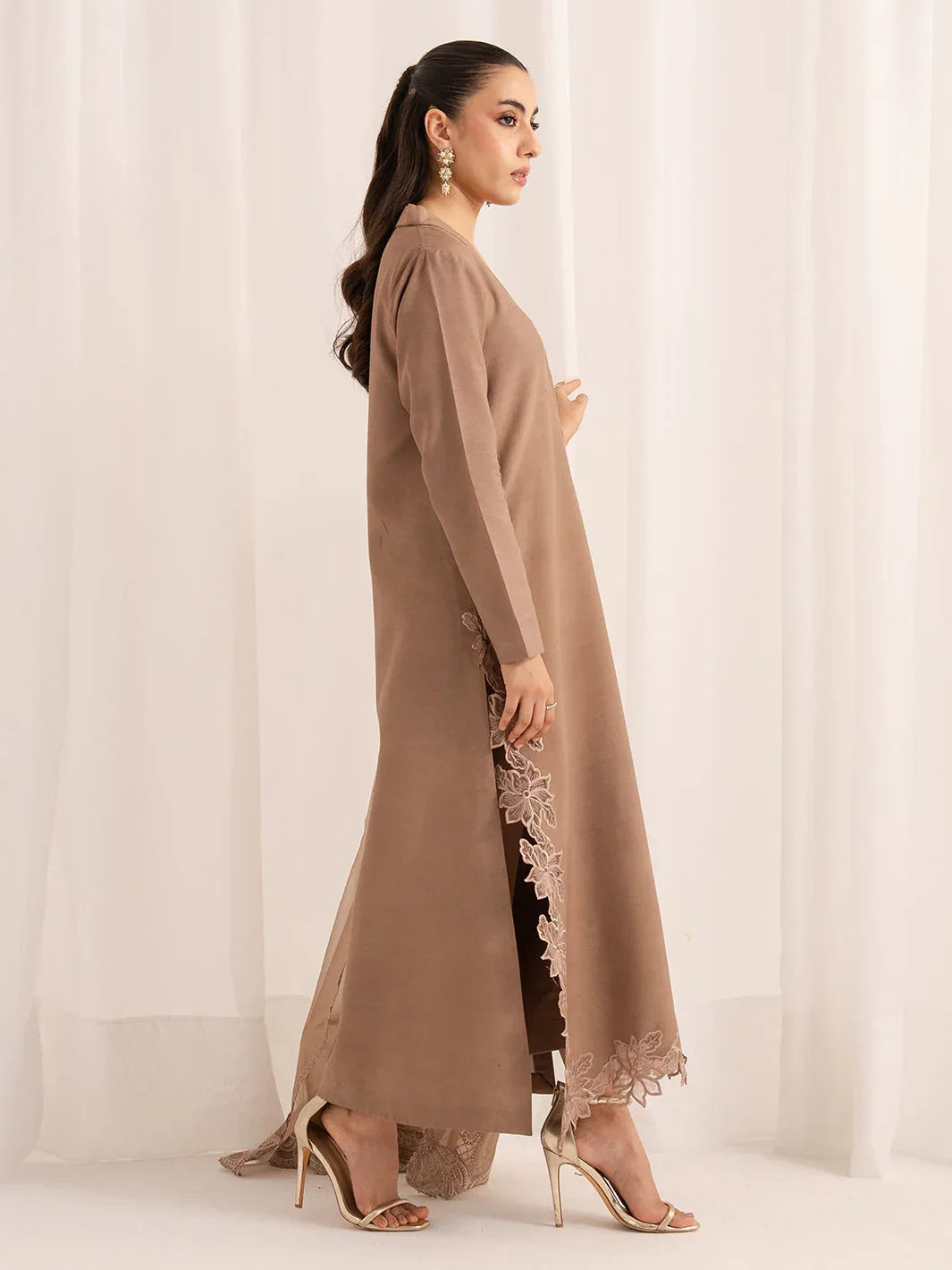 Izel | The Silk Chapter | Caramel - Aqsa Fabrics
