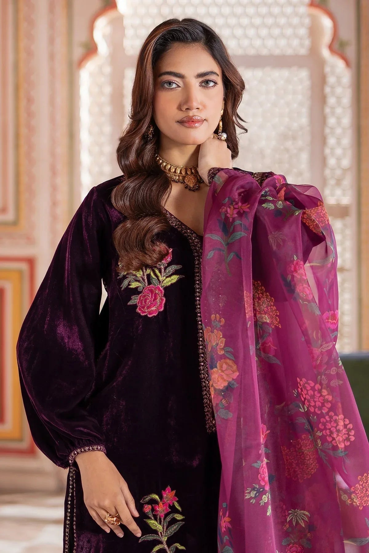 Charizma | Signora Velvet | CVT4-19 - Aqsa Fabrics