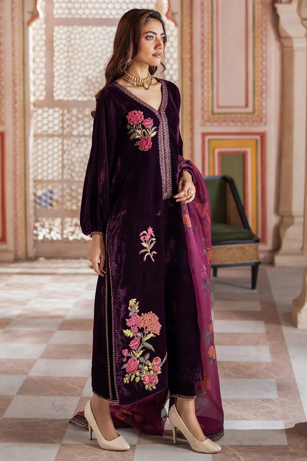 Charizma | Signora Velvet | CVT4-19 - Aqsa Fabrics