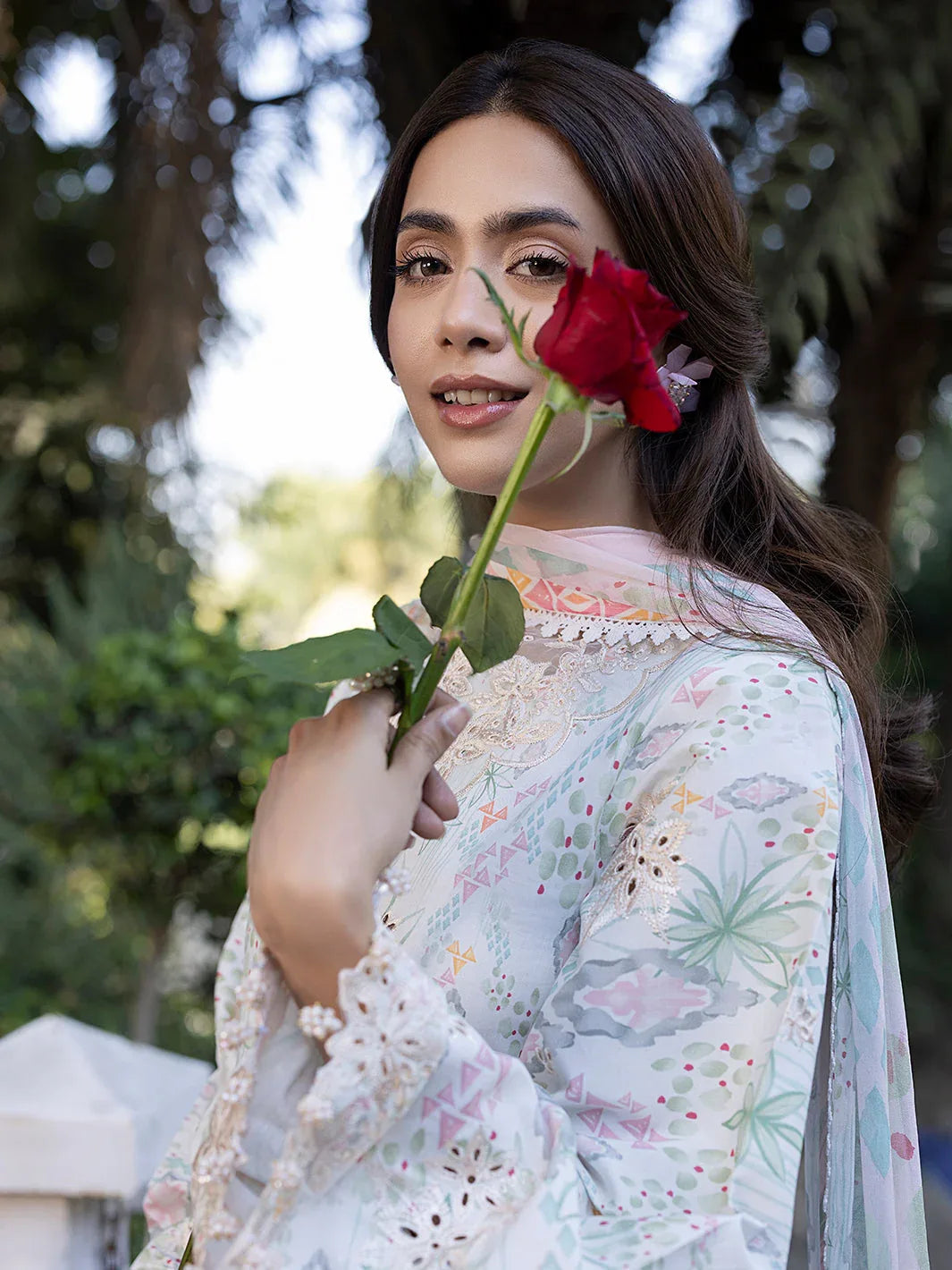 Izel | Oh Spring Lawn 25 | CLEO - Aqsa Fabrics