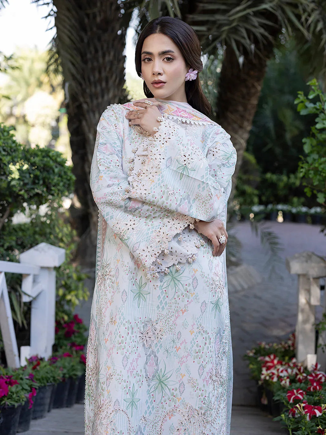 Izel | Oh Spring Lawn 25 | CLEO - Aqsa Fabrics