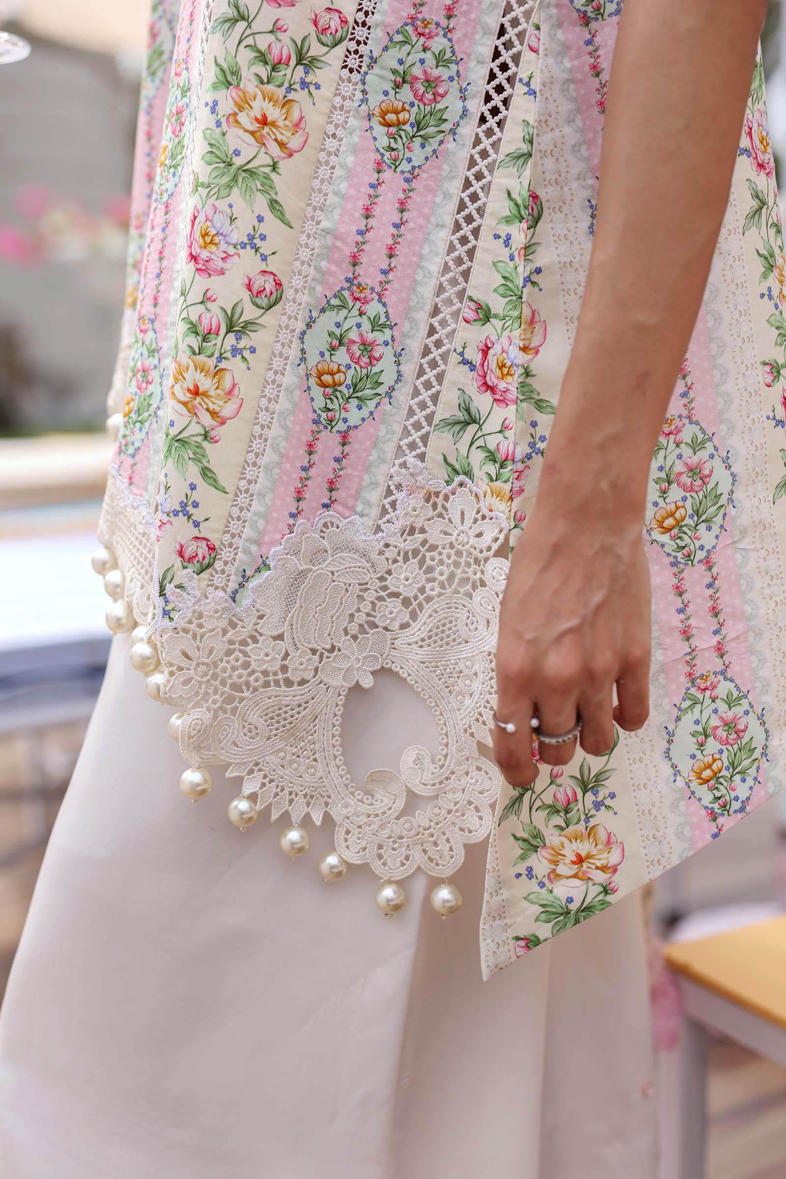 Maria B 3 Piece Stitched Embroidered Lawn Suit