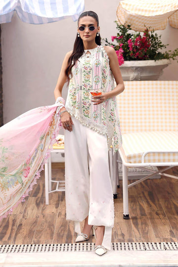 Maria B 3 Piece Stitched Embroidered Lawn Suit
