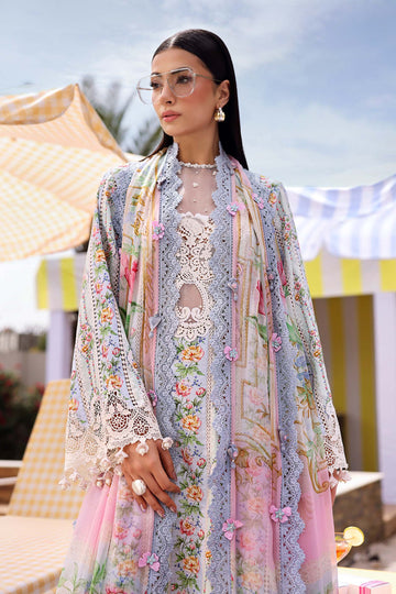 Maria B 3 Piece Stitched Embroidered Lawn Suit