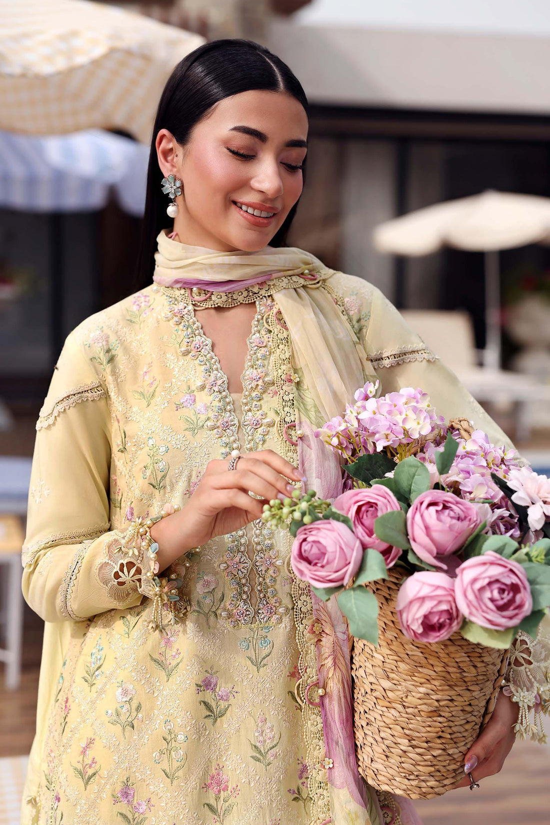 Maria B 3 Piece Stitched Embroidered Lawn Suit