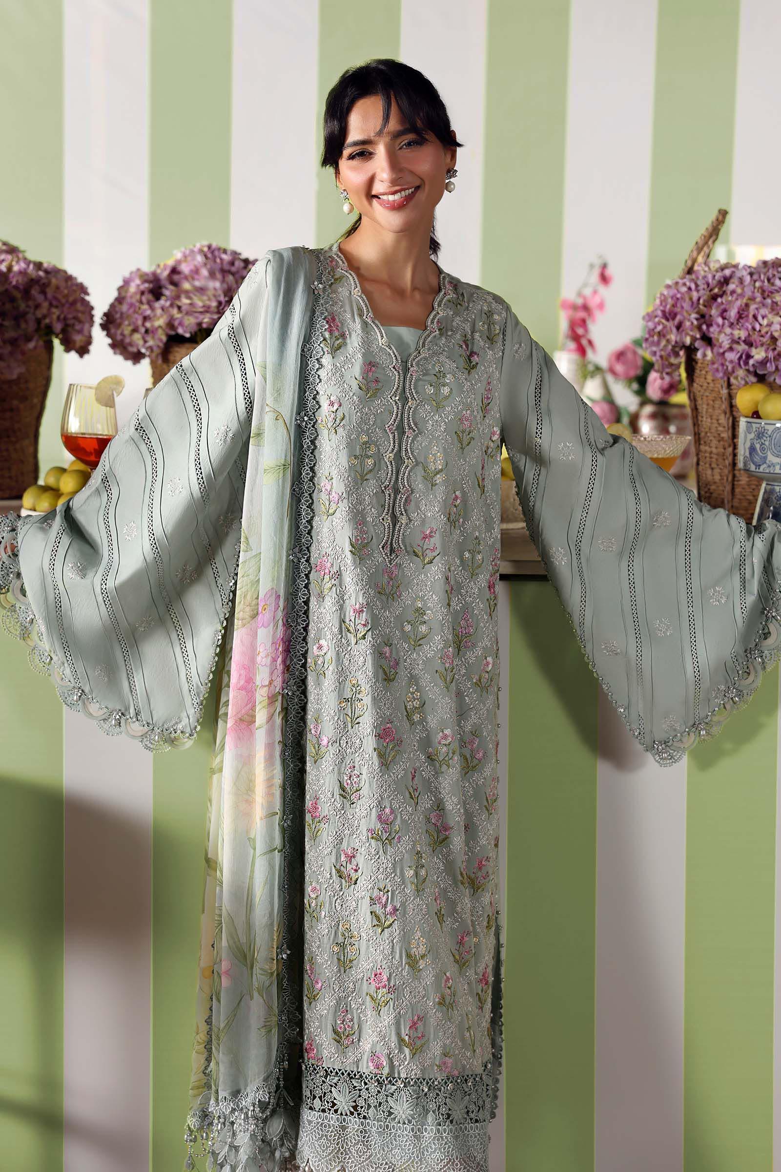 Maria B 3 Piece Stitched Embroidered Lawn Suit