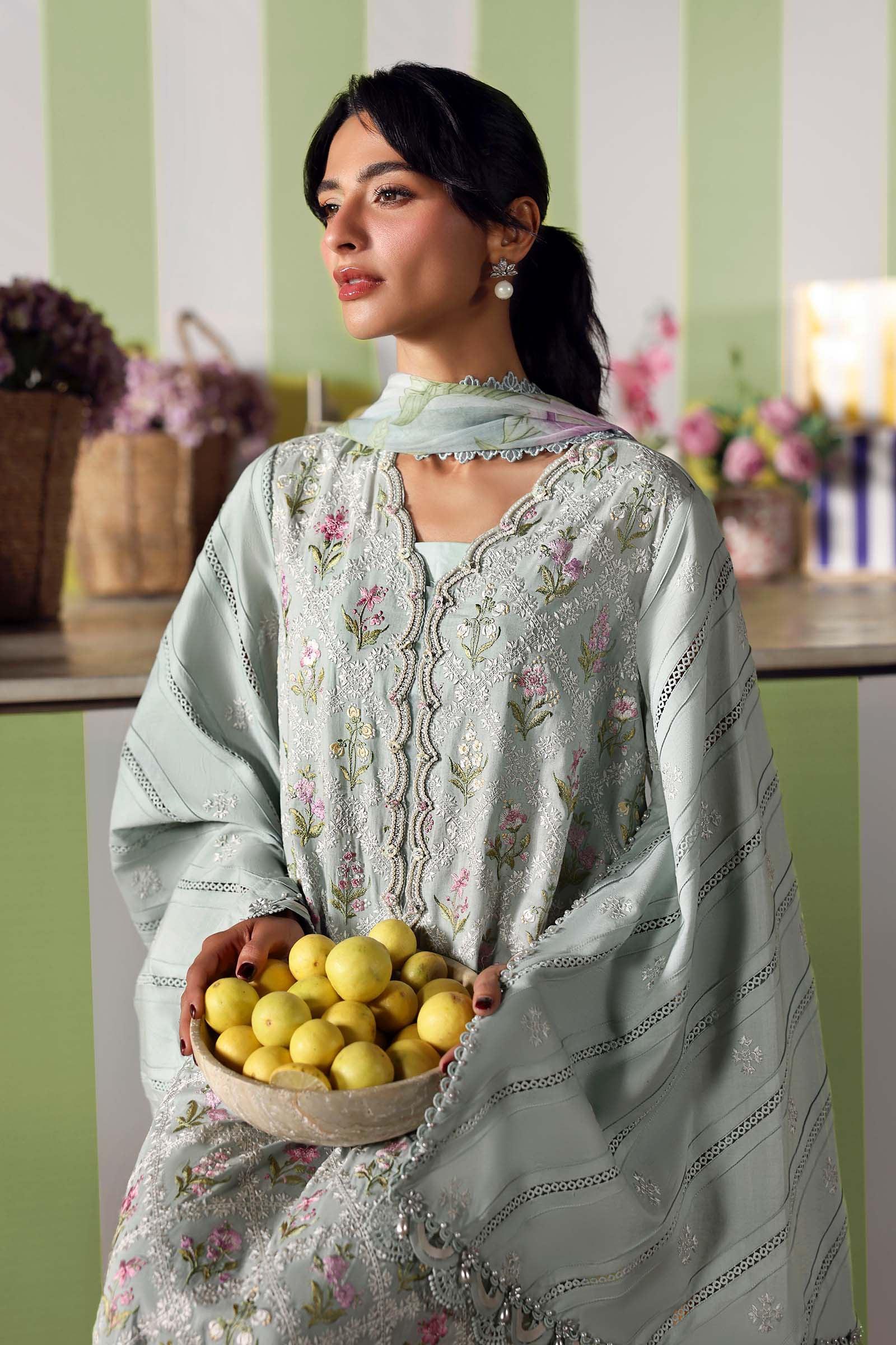 Maria B 3 Piece Stitched Embroidered Lawn Suit