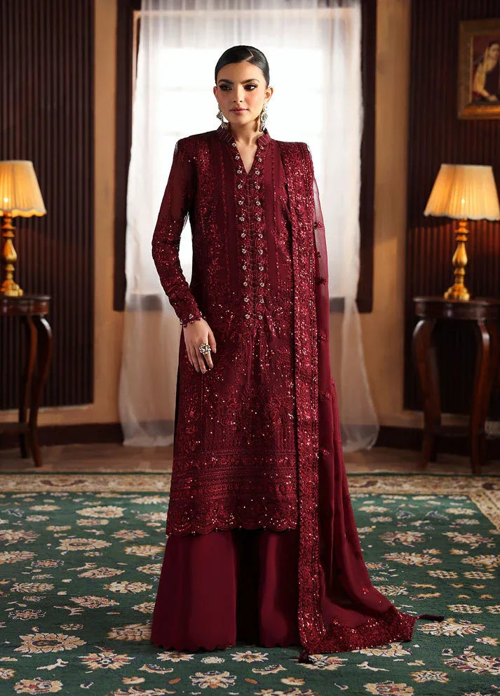 Gulaal | I Evayna Embroidered Chiffon | Vezeen - Aqsa Fabrics