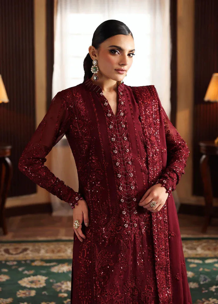 Gulaal | I Evayna Embroidered Chiffon | Vezeen - Aqsa Fabrics