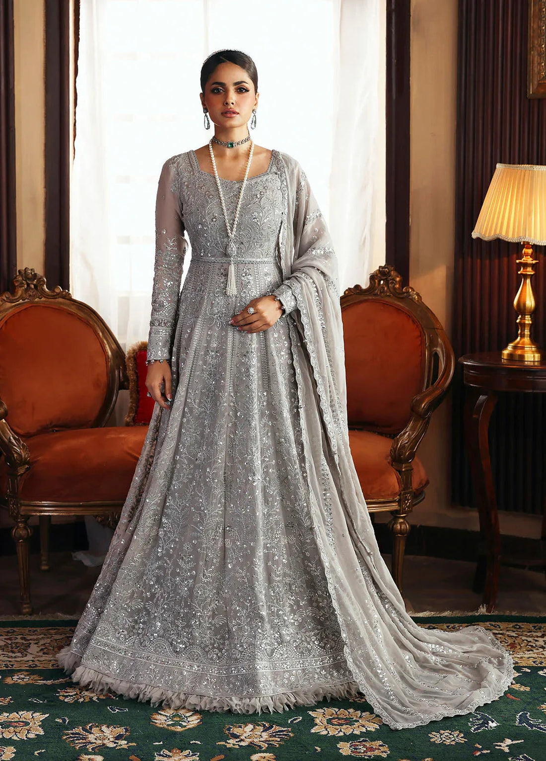 Gulaal | I Evayna Embroidered Chiffon | Sheyza - Aqsa Fabrics