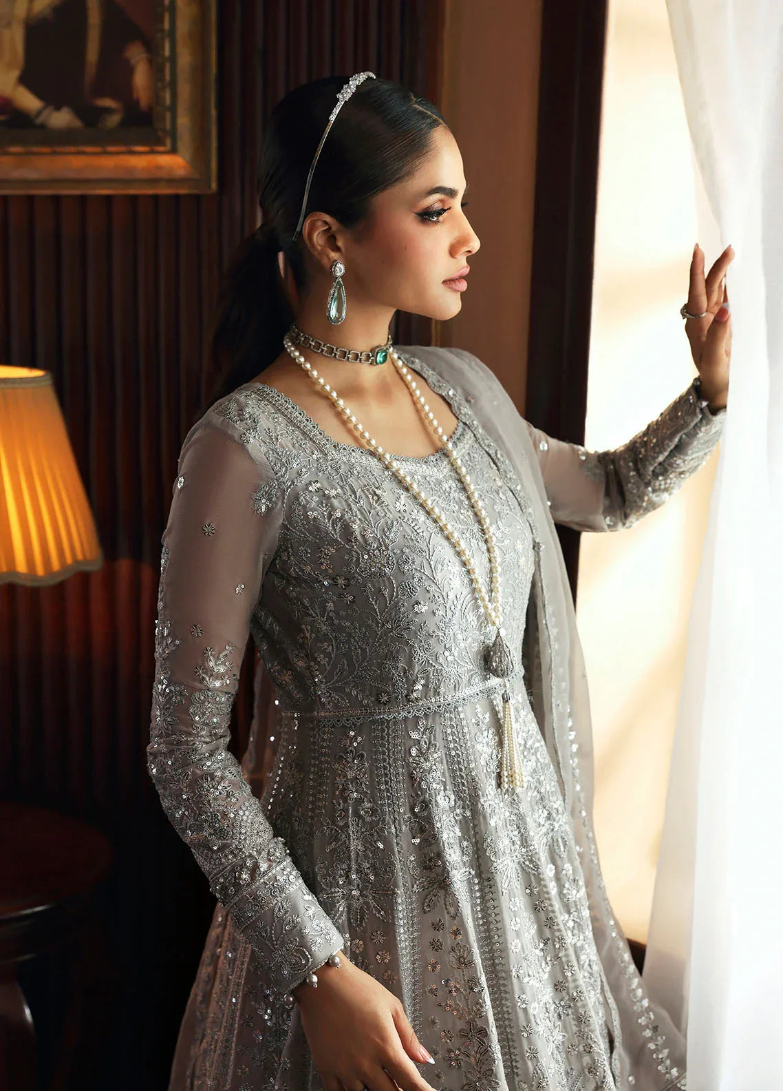 Gulaal | I Evayna Embroidered Chiffon | Sheyza - Aqsa Fabrics