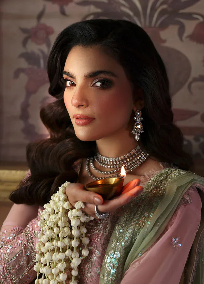 Gulaal | I Evayna Embroidered Chiffon | Layana - Aqsa Fabrics