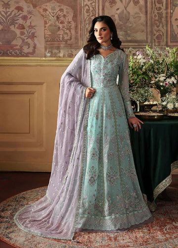 Gulaal | I Evayna Embroidered Chiffon | Delina - Aqsa Fabrics