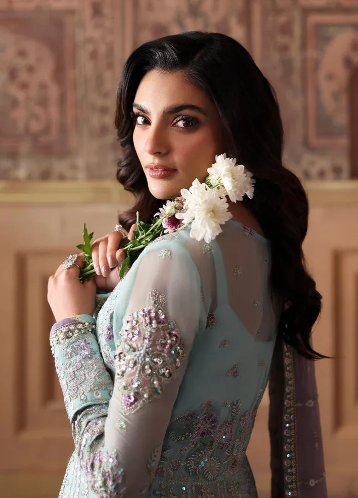 Gulaal | I Evayna Embroidered Chiffon | Delina - Aqsa Fabrics
