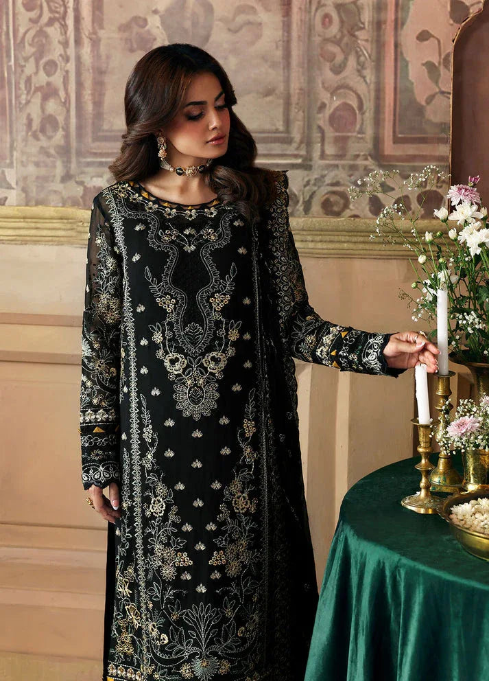 Gulaal | I Evayna Embroidered Chiffon |Deenah - Aqsa Fabrics