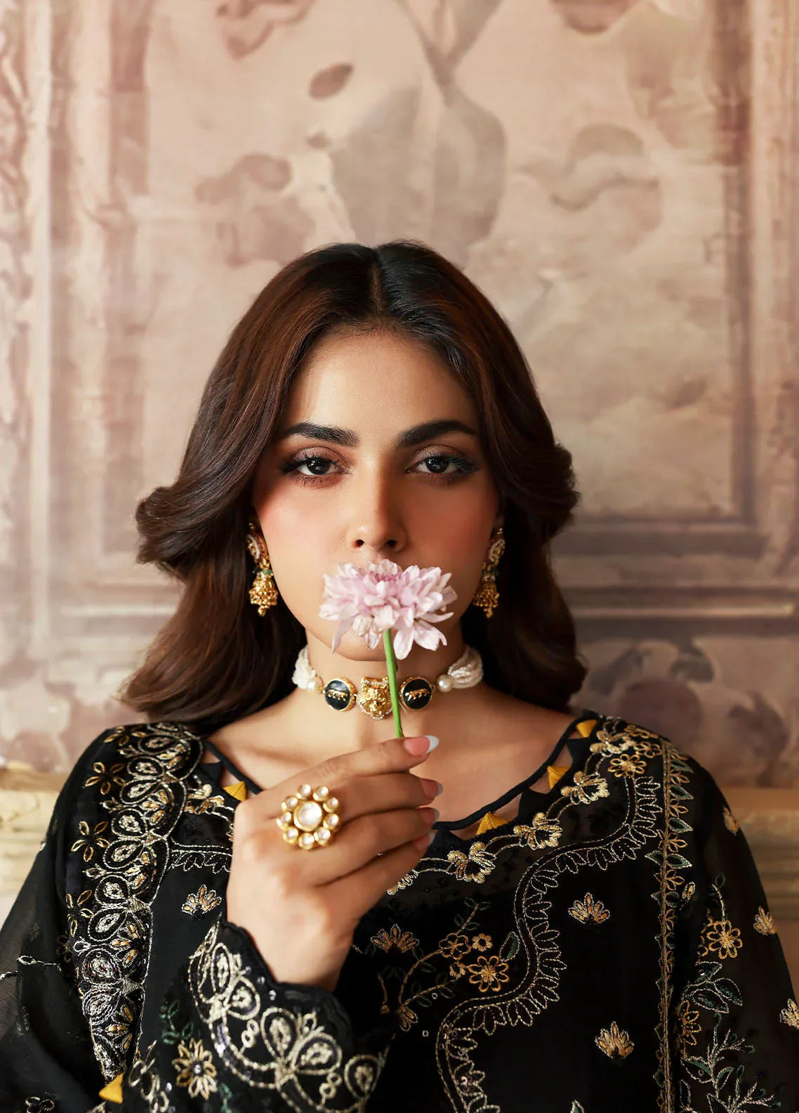 Gulaal | I Evayna Embroidered Chiffon |Deenah - Aqsa Fabrics