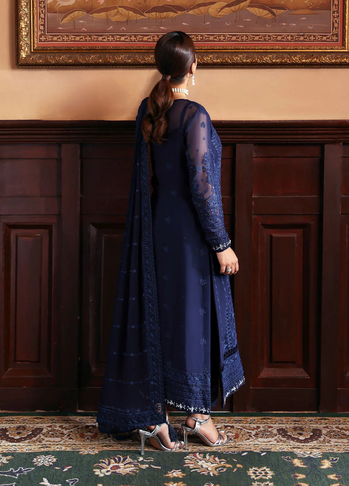 Gulaal | I Evayna Embroidered Chiffon | Leesha - Aqsa Fabrics