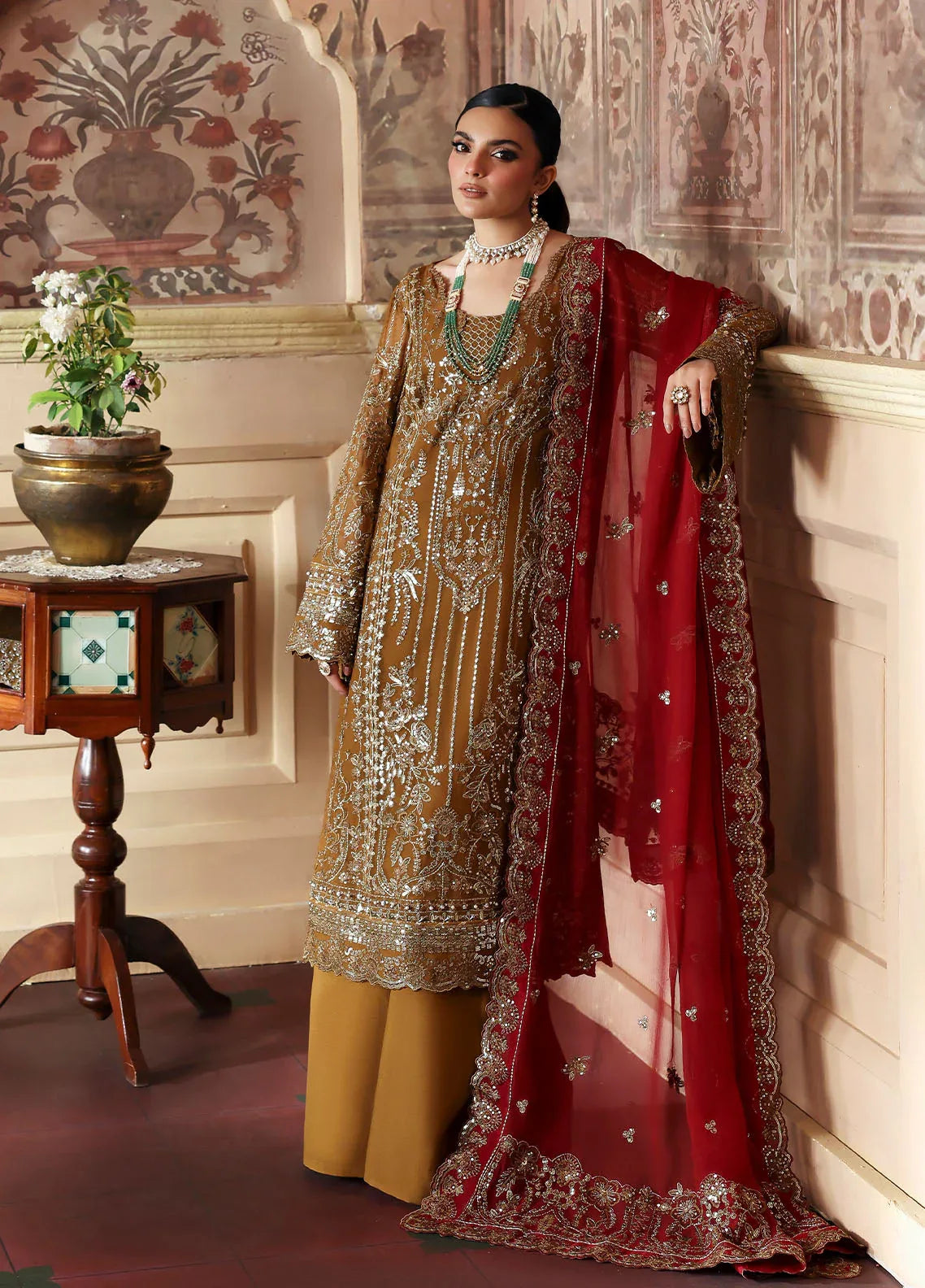 Gulaal | I Evayna Embroidered Chiffon | Dinara - Aqsa Fabrics