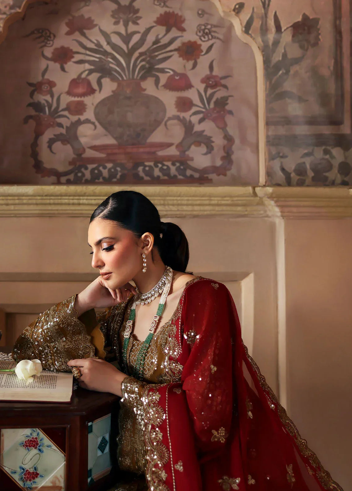 Gulaal | I Evayna Embroidered Chiffon | Dinara - Aqsa Fabrics